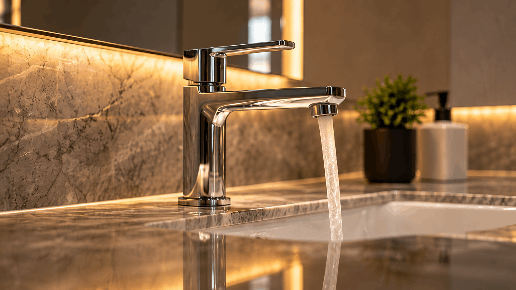 Faucet and sink illustrating basic water flow and drainage checks